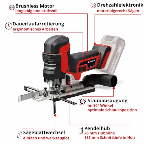 Einhell Akku-Stichsäge TP-JST 18/135